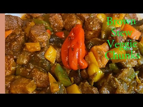 How To Cook Brown Stew Veggie Chunks/ Soy Chunks | Vegan Friendly
