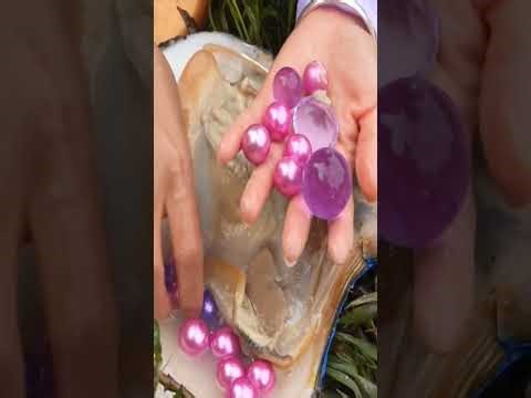 Shocking Discovery! Giant Fish Found with Colorful Pearls Inside 😱🐟
