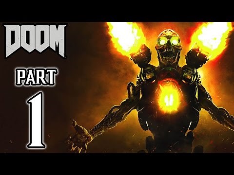 DOOM (PS4) Walkthrough PART 1 Gameplay No Commentary @ 1080p (60fps) HD ✔