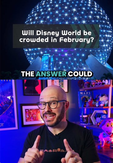 📊 How crowded will Disney World be in February 2026? I ranked every week from least crowded to most crowded, and one week has the perfect storm for crowd chaos. The sweet spot? The first full week of February, even though it has been wildly inconsistent. In 2021, it was the 8th best week of the year for wait times. In 2024, it flipped to the 9th busiest. Last year it settled back to moderate, and that's where I'm predicting it lands this year. One exception: Animal Kingdom will get a pop on Feb