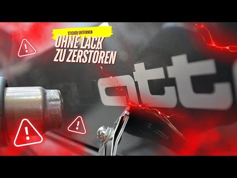 HÄSSLICHE Autosticker entfernen ohne Kratzer