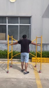 Rolling Scaffold Platform with Locking Wheels, 800 LBS Capacity Heavy Duty Baker Style Scaffolding for Construction, Building Renovation, Roofing, Painting