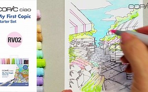 你的第一套Copic！听说有copicer中奖了这个套装，套内线稿上色来咯！