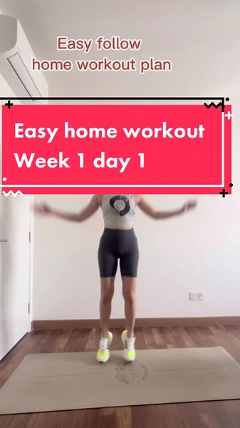 Easy home workout day1 #foryoupage #beginnerworkout #tiktokguru_malaysia #workoutplan #tiktokguru #homeworkoutsforwomen #girlsworkout #homeworkout