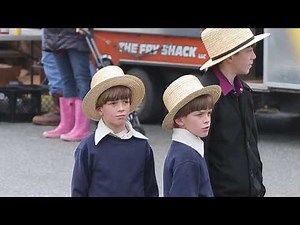Scenes at an Amish mud sale in Lancaster County Pennsylvania