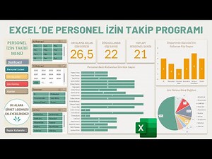 Excel’de Personel İzin Takip Programı ve Dashboard | Form, PDF Kaydetme, Makro Kodlarıyla Adım Adım
