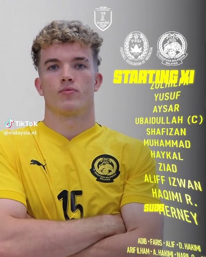 Here’s our starting eleven for tonight’s match vs Indonesia 🇮🇩 Let’s get to work, boys! 🔥🇲🇾🐯 #HarimauMalayaU23 #MandiriCup2025