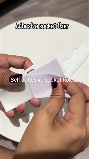 Self-Adhesive Socket Fixer for Wall-Mounted Devices