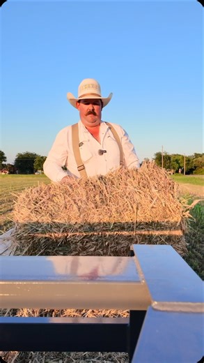 Loading square bales of sudan hay out of the field #Hay #HaulingHay #SquareBales #Sunset #Ranch #Ranching #KeepRanchin | Bar 7 Ranch