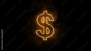 A 3D illustration of a dollar symbol, representing money and currency in finance and banking contexts