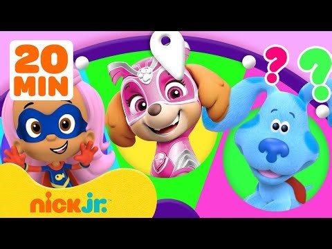 Spin the Super Hero Girl Power Wheel! w/ PAW Patrol Skye, Bubble Guppies & More | Nick Jr.
