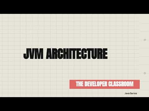 JVM Architecture ‪@thedclassroom‬