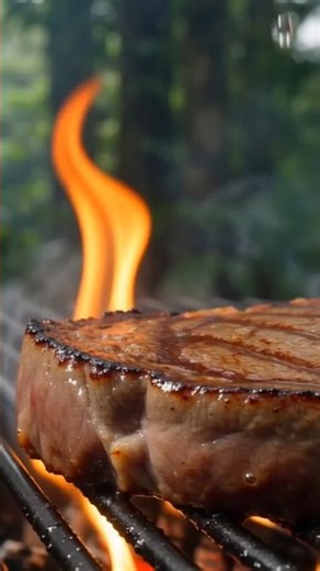 Steak in the Rain 🌧️🔥 Cinematic Jungle Cooking 4K