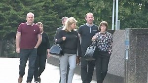 Family members arrive at court for Glasgow bin lorry inquiry