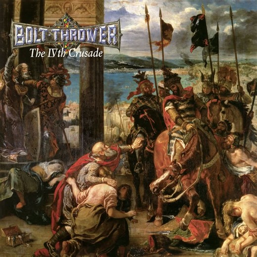 #boltthrower Album: The IVth Crusade Release date: October 1992. #deathmetal 🇬🇧 The cover artwork is a painting from Eugène Delacroix, showing "The Entry of the Crusaders in Constantinople". | Jo Bench - Bolt Thrower