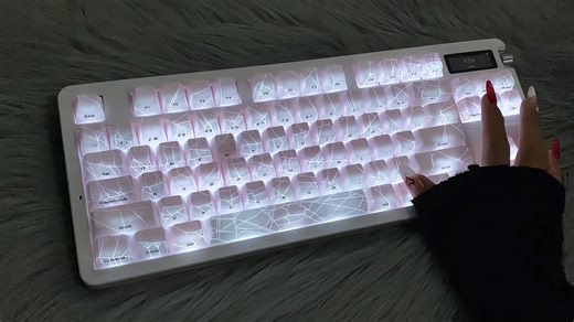 The Trend of White Spider Web Mechanical Keyboards