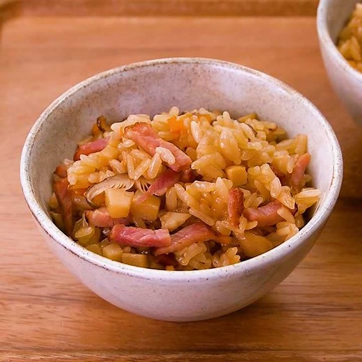 3合炊き炊飯器で作る！ 焼き豚の中華おこわのレシピ動画・作り方 | デリッシュキッチン