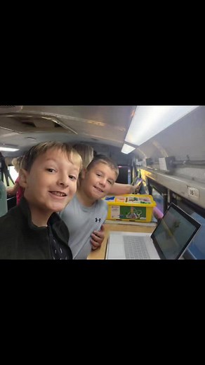 3rd Grade creating and coding submarines on the STEM Bus! | Lower Creek Elementary School