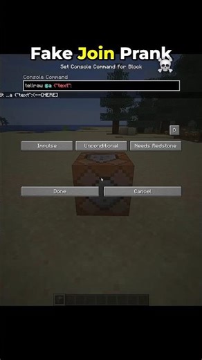 Fake join prank in minecraft | #minecraft #gaming #minecraftpranks