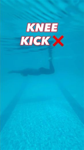 Stop Kicking from Knees (Dolphin Kick) #shorts #swimtips #dolphinkick