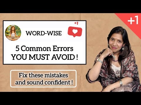 5 Common English Errors 🔥 YOU MUST AVOID ! 