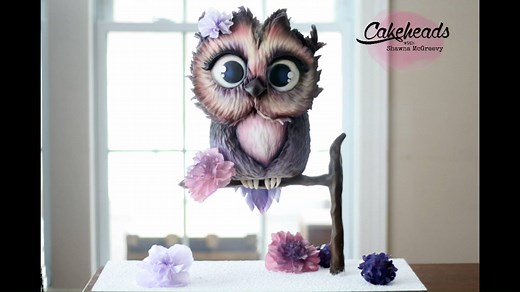Gravity defying owl cake, and suuur much more, on Cakeheads.com
