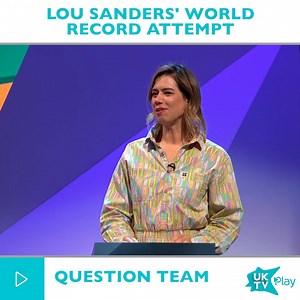 Lou Sanders tried to break some Guinness World Records on the latest episode of Question Team! Did she succeed? You'll have to catch up on UKTV Play to find out. With host Richard Ayoade and fellow guests Kiri Pritchard - McLean, Toussaint Douglass and The Delightful Sausage! | StreamOnU