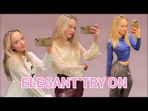 [4K USA] TRY ON HAUL | Elegant Outfits & Stylish Tops