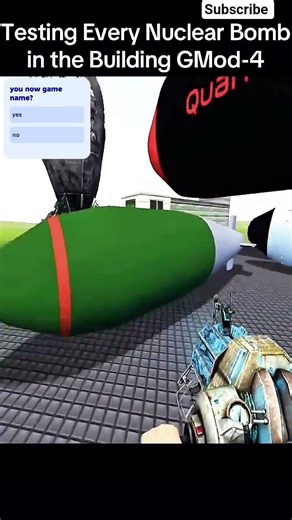 TESTING EVERY NUCLEAR BOMB 💣 #shorts #gaming #nuclear #bomb