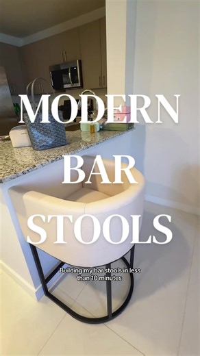 Easy Modern Bar Stools Assembly Under 10 Minutes