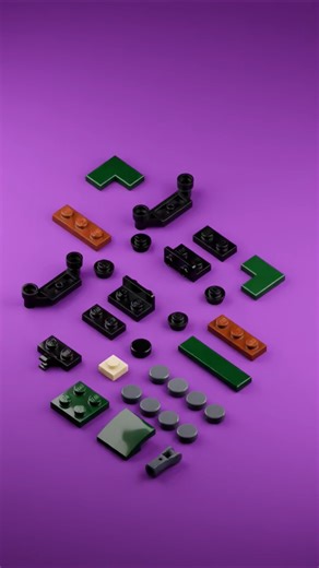 Tiny LEGO Tank Build 🚀 Satisfying Mini Brick Transformation #shorts