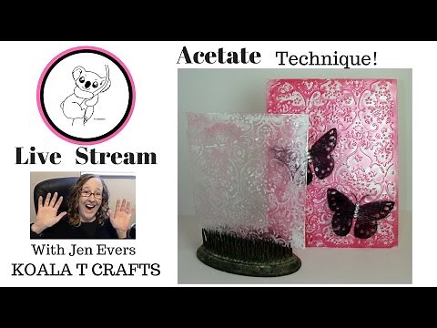 Acetate Acrylic paint technique