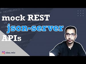 json web server rest api using a .json file as database zero coding needed