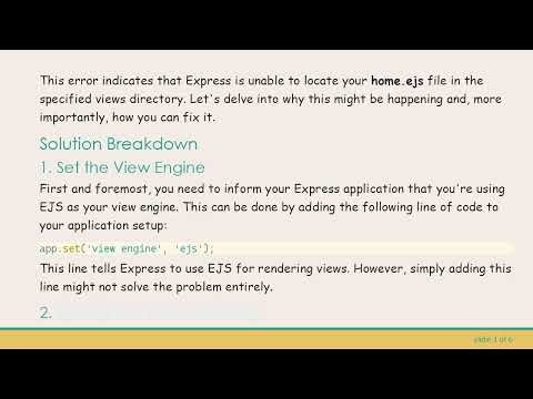 Why is Express Failing to Lookup EJS File in Views Folder?