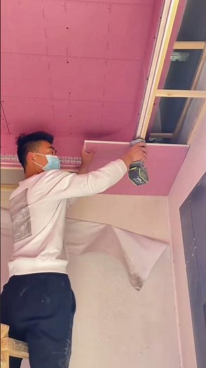 Install gypsum board ceiling#tools