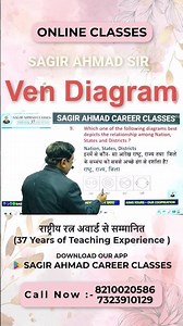 Ven Diagram New Question Solve | Reasoning Practice | Sagir Ahmad Sir