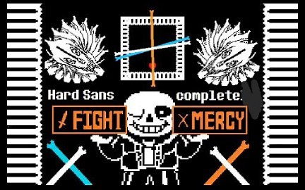 [UnderTale Hard Mode Sans Fight] by FDY全阶段一命无作弊通关！