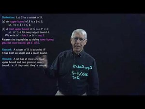 Lecture 20(B): Bounded Sequences: The Monotone Convergence Theorem