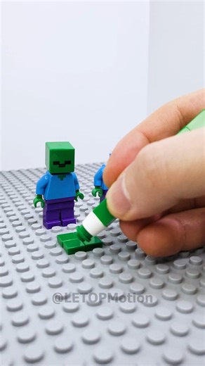 LEGO Minecraft Zombie Pencil