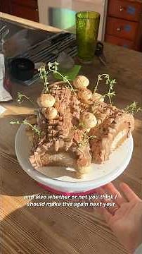 Buche de Noel aka Yule log cake 🪵🎄💕 #yulelog #cake #christmas #recipe