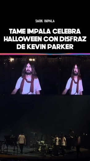 Dark Impala on Instagram: "🎃 Tame Impala celebró Halloween con un show especial donde toda la banda se disfrazó como Kevin Parker. El concierto, perteneciente al Deadbeat Tour, ofreció una combinación de clásicos y rarezas como “Sundown Syndrome”, junto con nuevos temas como “Afterthought”. 🎥 @kld03770"