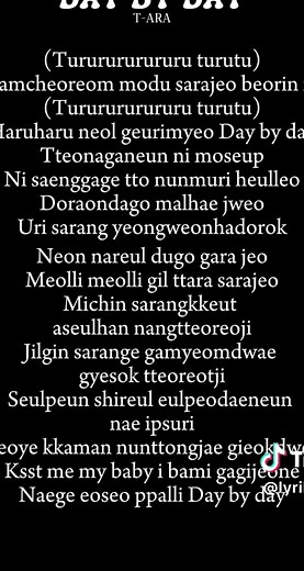 T-ARA - DAY BY DAY Lyrics, Music Video & Remixes