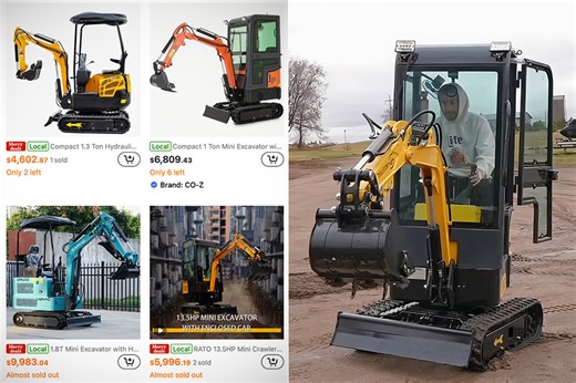 Driving a Temu Mini Excavator is an Interesting Experience