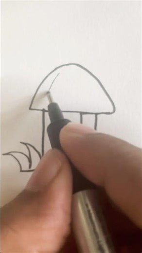 H for hut drawing#1minutedrawing #drawing #drawinglessons