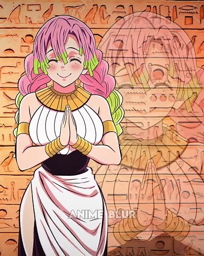 Mitsuri X Egypt trend 🔥😻 i love this trend 🩷 #mitsurikanroji #mitsuri #shinobukocho #kny #fyp #trend #egypt #mitsuricosplay #animeedit #animation