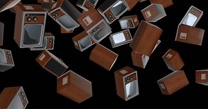 Old Tv Falling Slow Motion Stock Footage Video (100% Royalty-free) 1102398719 | Shutterstock