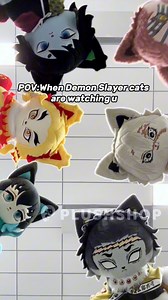 1.3K views · 34 reactions | POV:When Demon Slayer cats are watching u! #demonslayer #plush #anime #kimetsunoyaiba #kny #kimetsu_no_yaiba #demonslayeredit #ds #knyedit #tomioka #giyuutomioka #obanai #sanemi #gyoumei #giyuu #muichiro #tokito #rengoku #hashira #fyp | Plushshop.com | Facebook