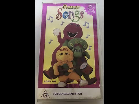 Barney Songs (Australia VHS)