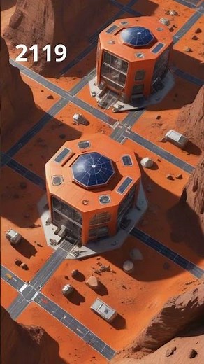 Mars City Evolution 2025 to 2177 – Humanity’s Future on the Red Planet #AI #timelapse