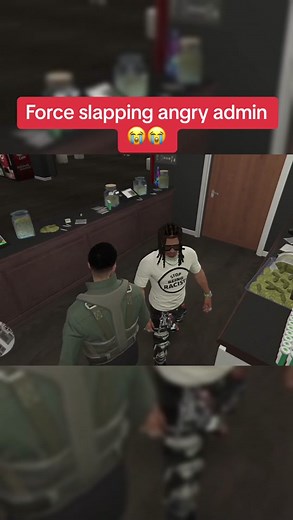 Force slapping angry admin 😂😂 #gta #gtarp #fivem #gtaonline #gta5clips #fyp #gtatrolling